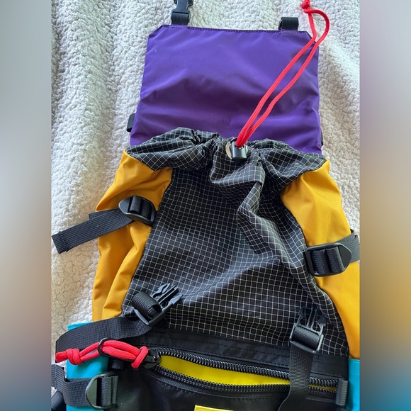 Like New! Topo Designs Mini Rover Backpack Ripstop/Black/Purple Retro Unisex - Picture 9 of 15